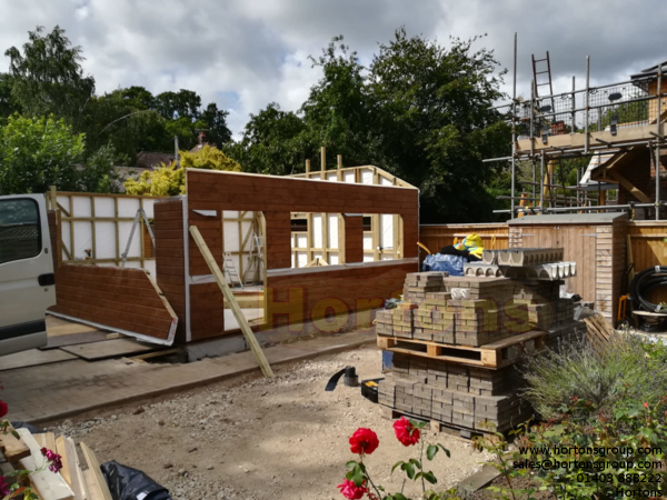 5.5m x 5.5m Double Garage Timber Framed